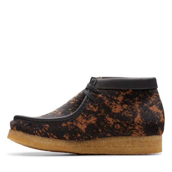 Clarks Womens Wallabee Boot Ankle Boots Tortoiseshell | UK-8531497